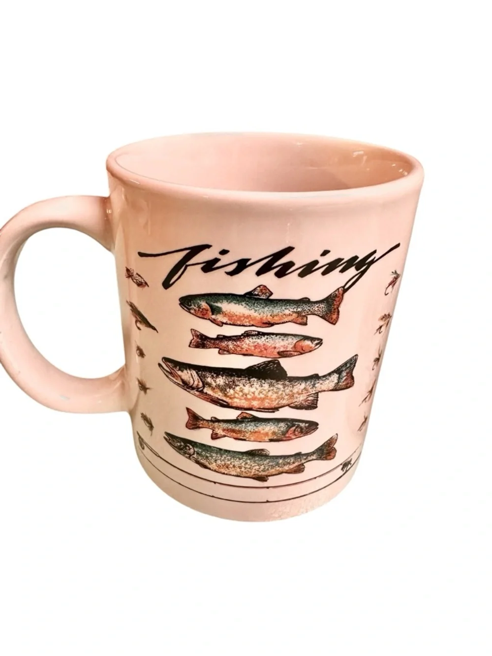 Vintage Bears & Fish Canada Tourist Man Cave CountryCoffee Mugs Cups (2)